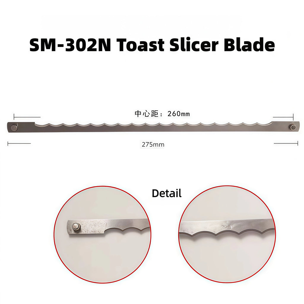 10 PCS Bread Slicer Machine Blades Knife Stainless Steel Band Saw Blade for Cutting Bread Toast Slicing Blade