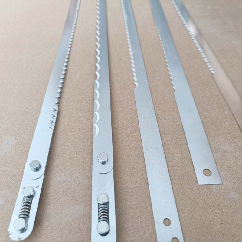 10 PCS Bread Slicer Machine Blades Knife Stainless Steel Band Saw Blade for Cutting Bread Toast Slicing Blade
