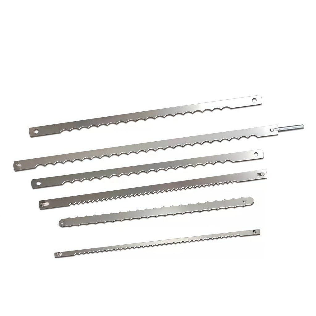 10 PCS Bread Slicer Machine Blades Knife Stainless Steel Band Saw Blade for Cutting Bread Toast Slicing Blade