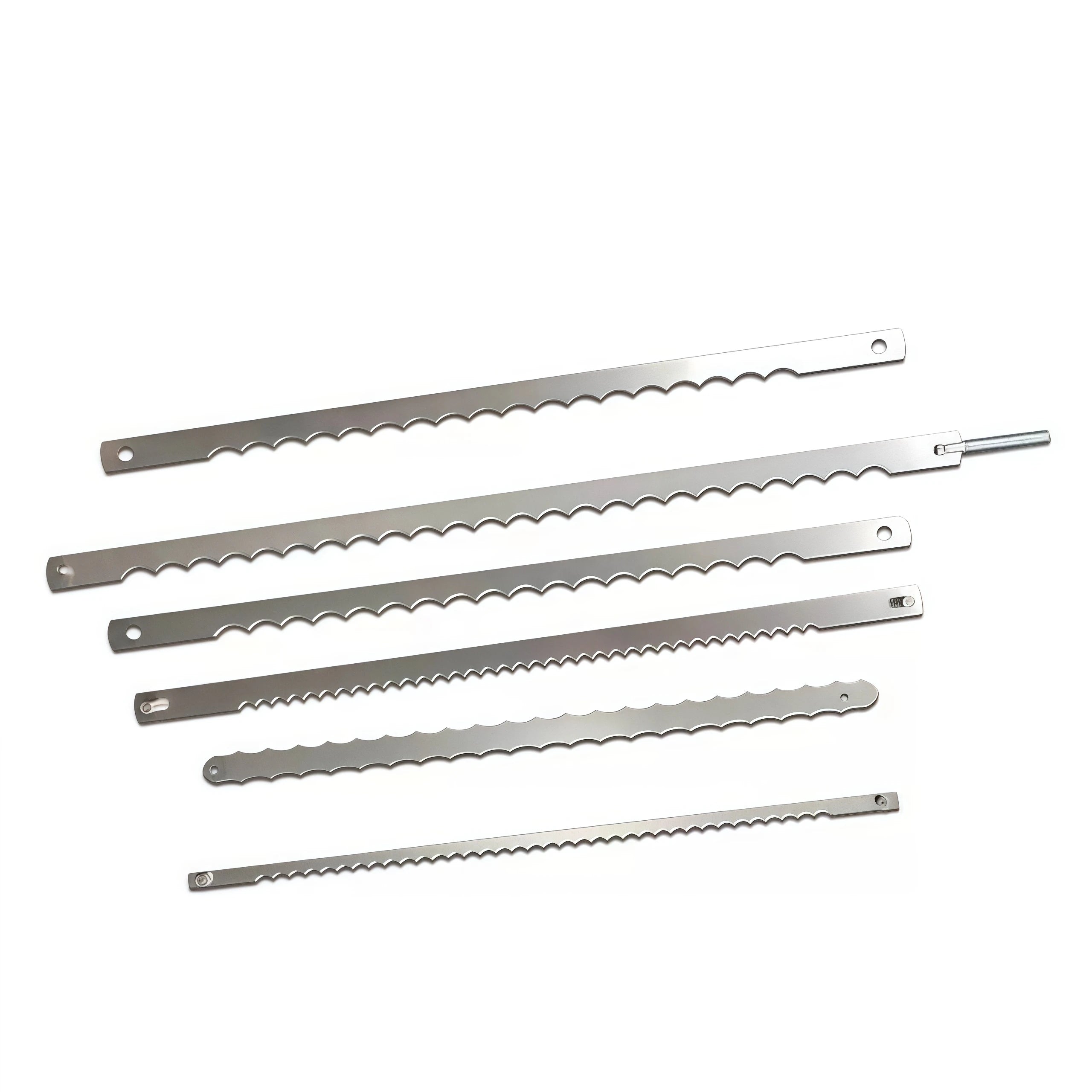 10 PCS Bread Slicer Machine Blades Knife Stainless Steel Band Saw Blade for Cutting Bread Toast Slicing Blade