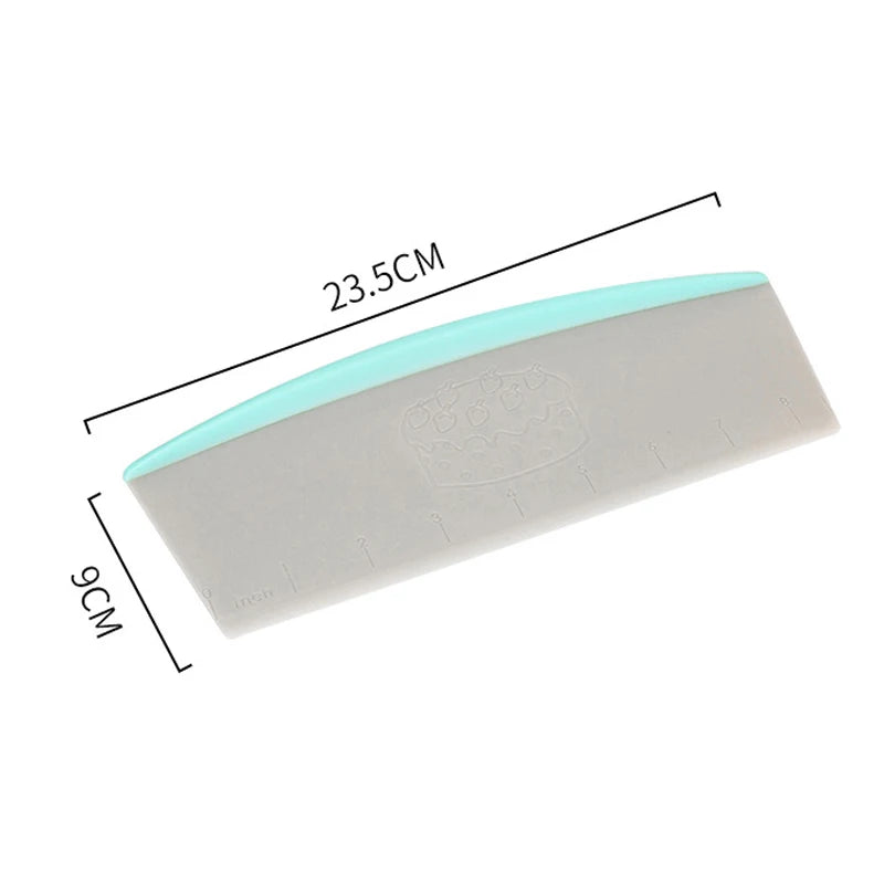 9 Inch Pastry Cutter Plastic Cake Spatulas Dough Scraper With Measuring Scale Butter Knife Bread Pizza Fondant DIY Baking Tools