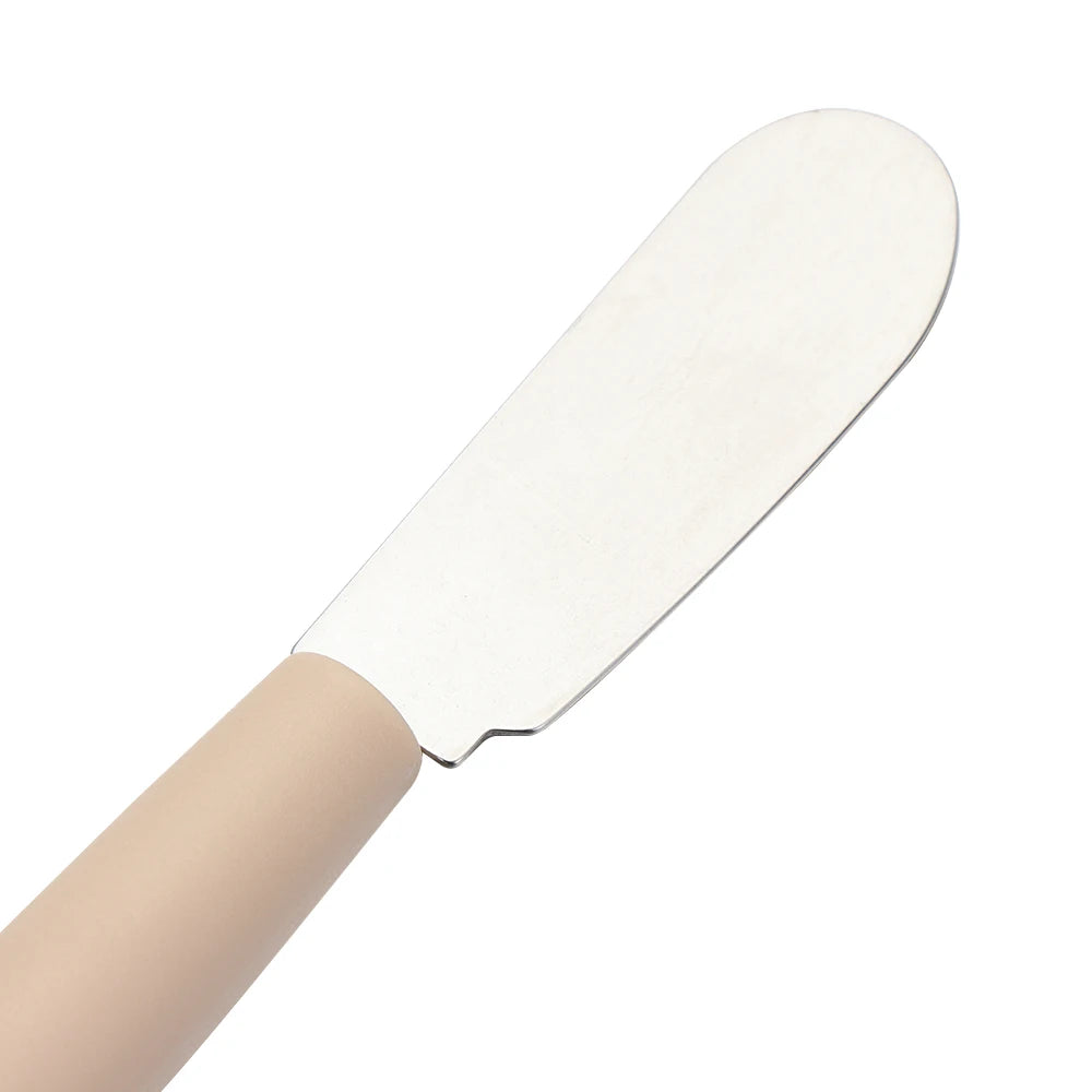 1PC Mini Stainless Steel Spatula Scraper Knives Breakfast Sandwich Cheese Slicer Spreader Butter Knife With Plastic Handle