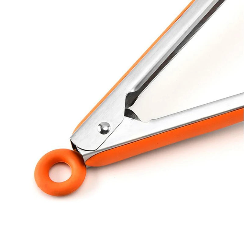 BBQ Gadgets Silicone Non-Slip Food Tong Kitchen Tongs utensil Cooking Tong clip Clamp BBQ Salad Tools Grill Kitchen Accessories