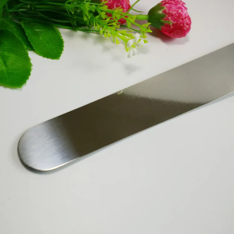 1pcs New Stainless Steel Spatula With Plastic Handle,Butter Icing Baking Knife,Cream Straight Spread Smoother