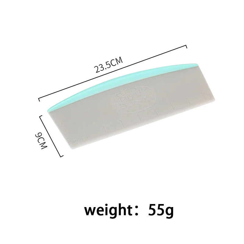 9 Inch Pastry Cutter Plastic Cake Spatulas Dough Scraper With Measuring Scale Butter Knife Bread Pizza Fondant DIY Baking Tools