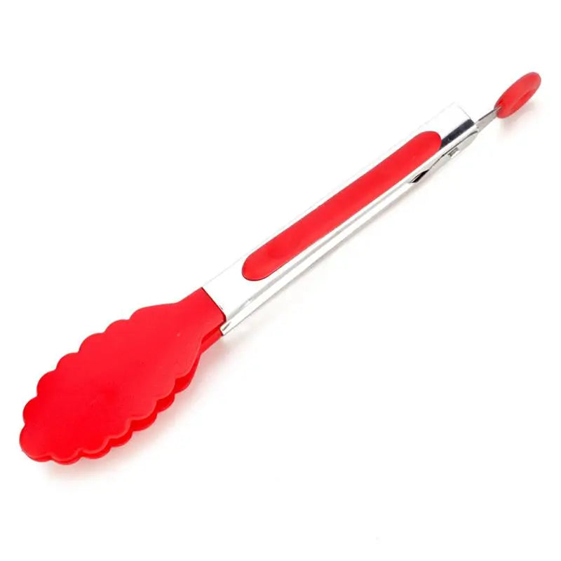 BBQ Gadgets Silicone Non-Slip Food Tong Kitchen Tongs utensil Cooking Tong clip Clamp BBQ Salad Tools Grill Kitchen Accessories