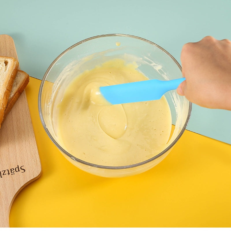 Silicone Cake Cream Scraper Spatulas Heat Resistant Peanut Butter Spatulas Mixing Batter Scraper Nonstick Bread Rubber Knife