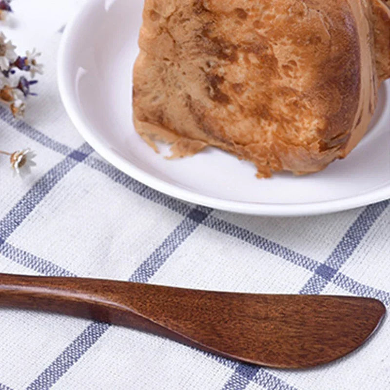 1/3pcs Wooden marmalade Knife Japan Butter spatula Dinner Knives Thick Handle Knife Style Cheese Cutter Kitchen accessories