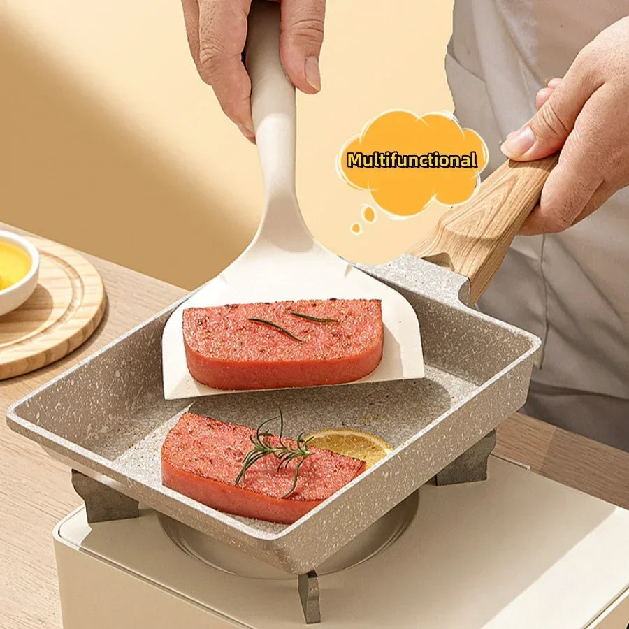 Silicone Heat Resistant Spatula Household Food Grade Non-stick Frying Pan Sushi Steak Fish Pancake Baking Scoop Kitchen Tool