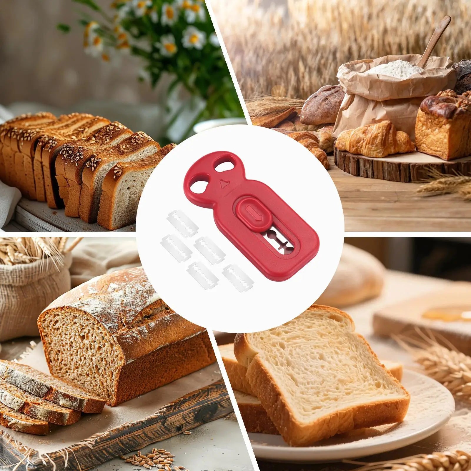 Lame Bread Tool Kitchen Scoring Tool Bread Making Slashing Knives For Kitchen Home Bakery Baking Dough Pastry Women Men Adults