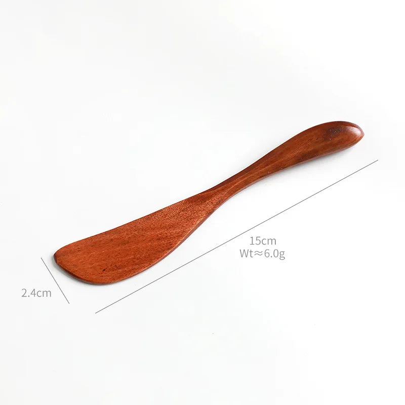 1Pc Butter Wooden Knife Kitchen Cheese Spatula Breakfast Bread Marmalade Tableware Retro Classic Cooking Flatware Accessories
