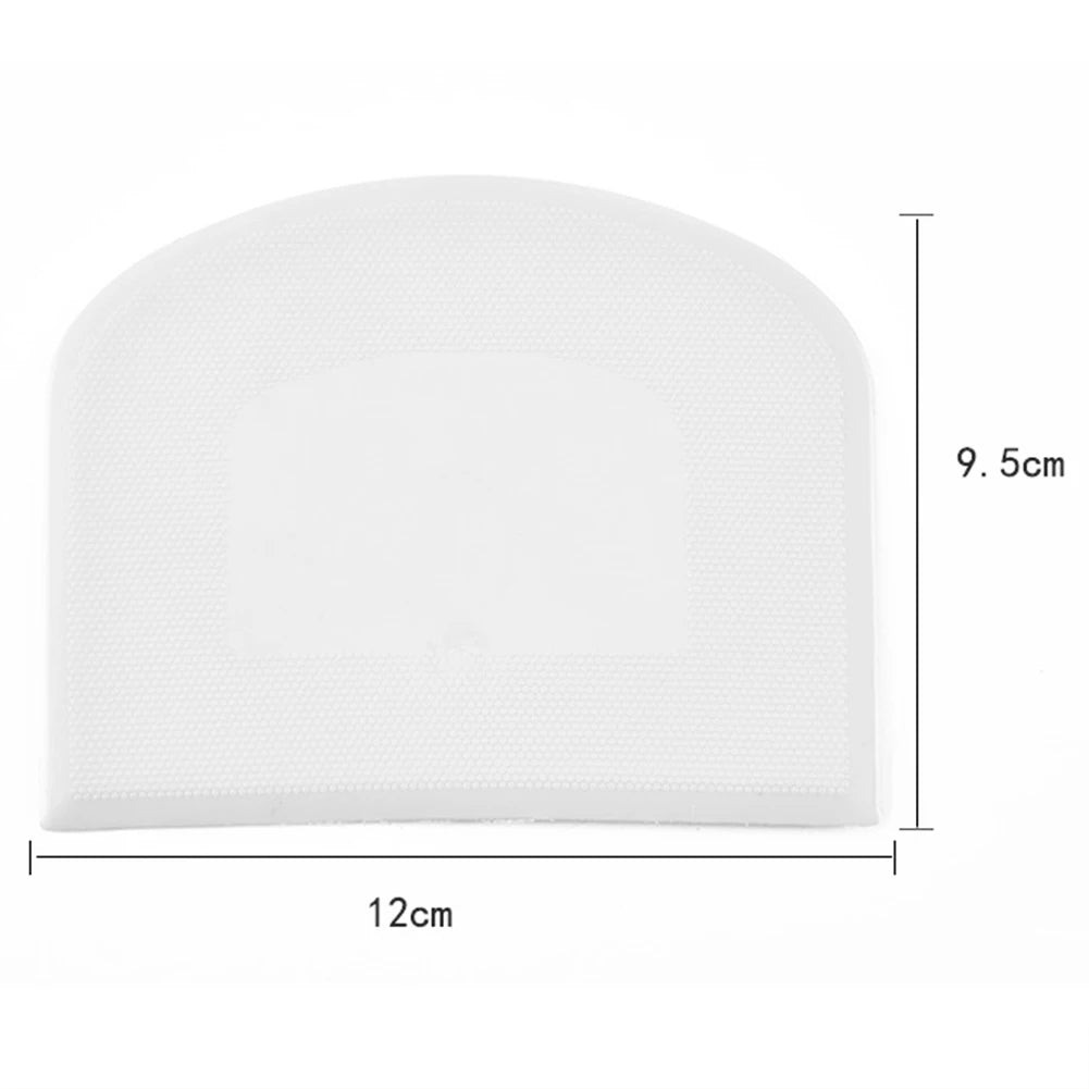 1Pc Plastic Dough Scraper Smooth Cake Spatula Cream Pizza Cutter Kitchen Baking Tool Dough Scraper Cutter