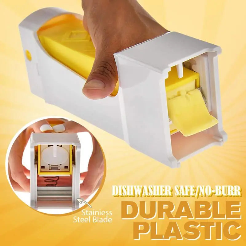 Handheld Butter Slicer Portable Butter Cutter Cheese Slicer One-Button Squeeze Dispenser Storage Box Slicer Knife Kitchen Tools