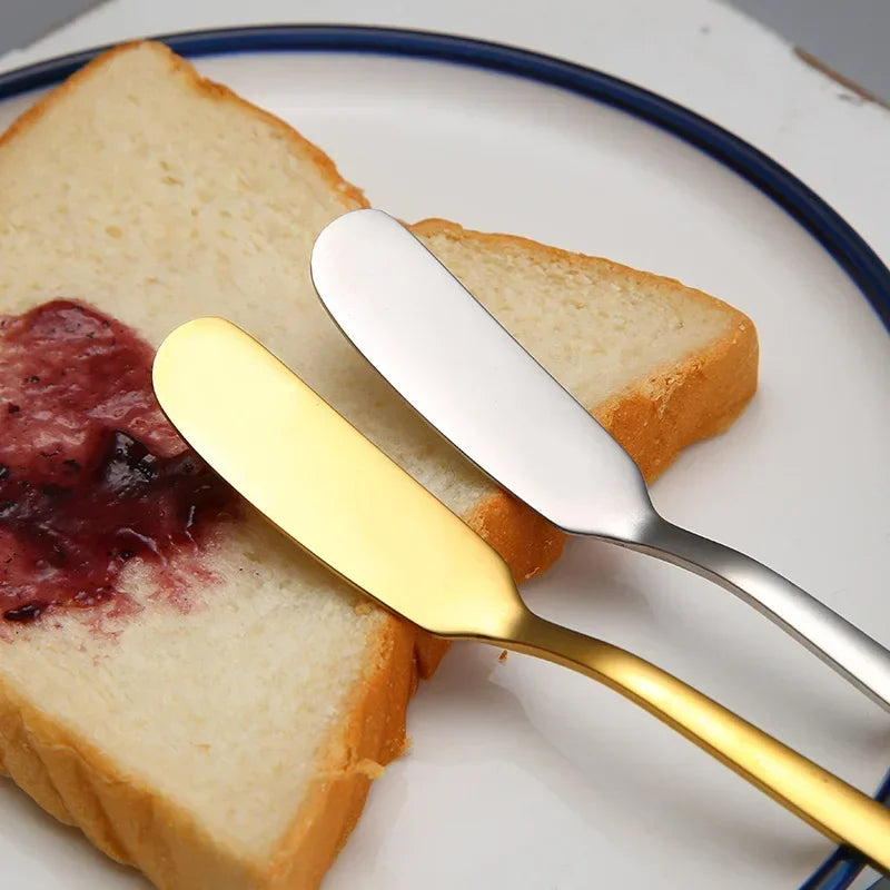 1/5PCS Stainless Steel Butter Cutter Jam Spreaders Cream Cutter Utensil Cheese BreadKnife Western Food Tableware Kitchen Gadgets