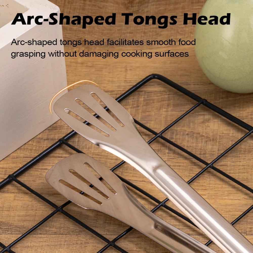 MTM Stainless Steel Tongs For Buffet Cooking Tools Steak Grilling Bread Tong Pastries And Meat Grilling Tongs