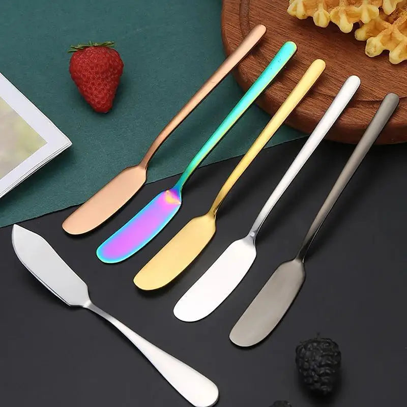 Stainless Steel Butter Knife Cheese Dessert Jam Table-knife Spreaders Breakfast Cutlery Tool Tableware Kitchen Supplies
