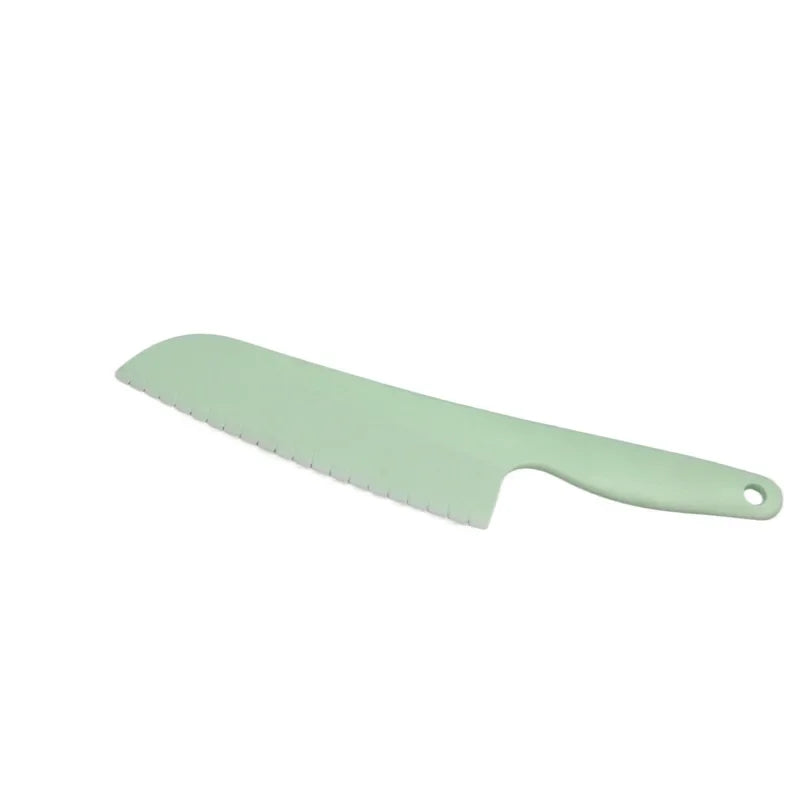 Children's safety plastic fruit cutter cake knife plastic kitchen knife baking tool bread knife