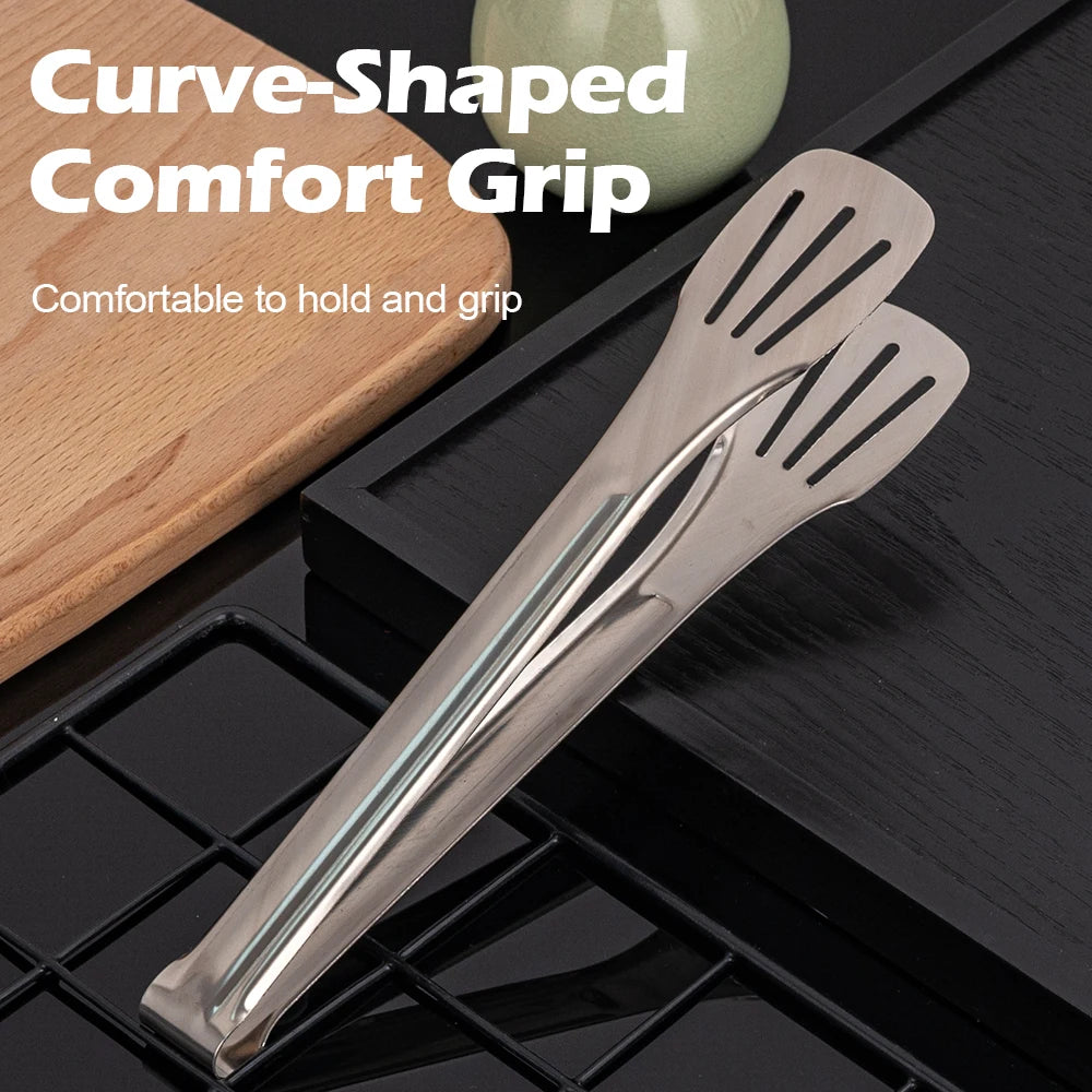 MTM Stainless Steel Tongs For Buffet Cooking Tools Steak Grilling Bread Tong Pastries And Meat Grilling Tongs