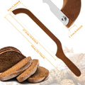 Wooden Bread Bow Knife Baking Baguette Cake Knife Serrated Toast Knife Bread Cutter Bread Cutting Saw Tool Kitchen Accessories