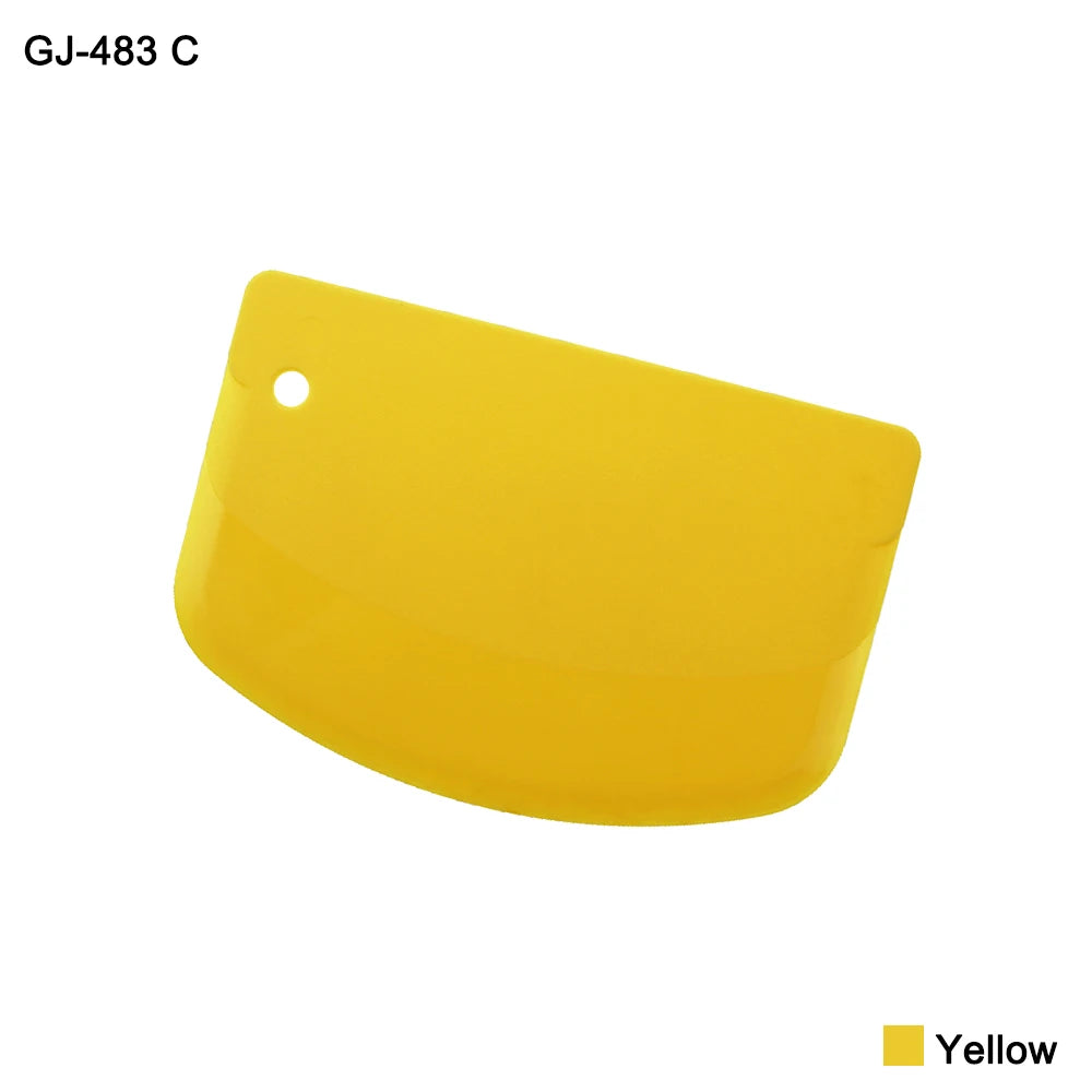 1Pc 20G 4 Colour Plastic Cake Cream Spatula Dough Knife Cutter Butter Batter Scraper Decorating Plain Smooth Edge Baking Tools