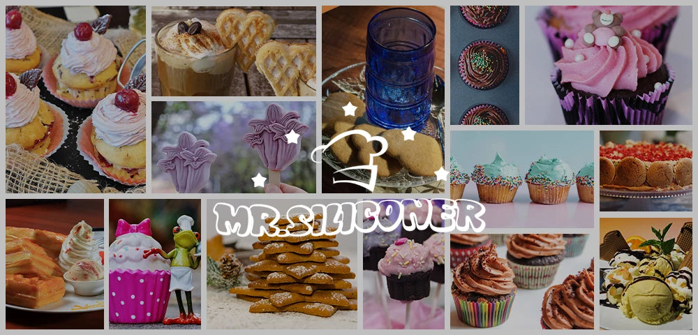 21cm Long Handle Silicone Cream Cake Spatula Mixing Batter Baking Scraper Brush Butter Mixer Cake Brushes Cake Tools