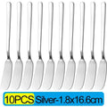 Stainless Steel Butter Knives Cheese Spreader Long Handle Dessert Knife Cream Bread Jam Wipe Tools Multipurpose Kitchen Gadgets