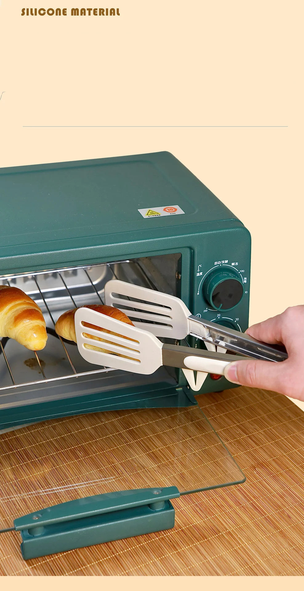 Food Tong Stainless Steel Kitchen Tongs Silicone Nylon Non-Slip Cooking Clip Clamp BBQ Salad Tools Grill Kitchen Accessories