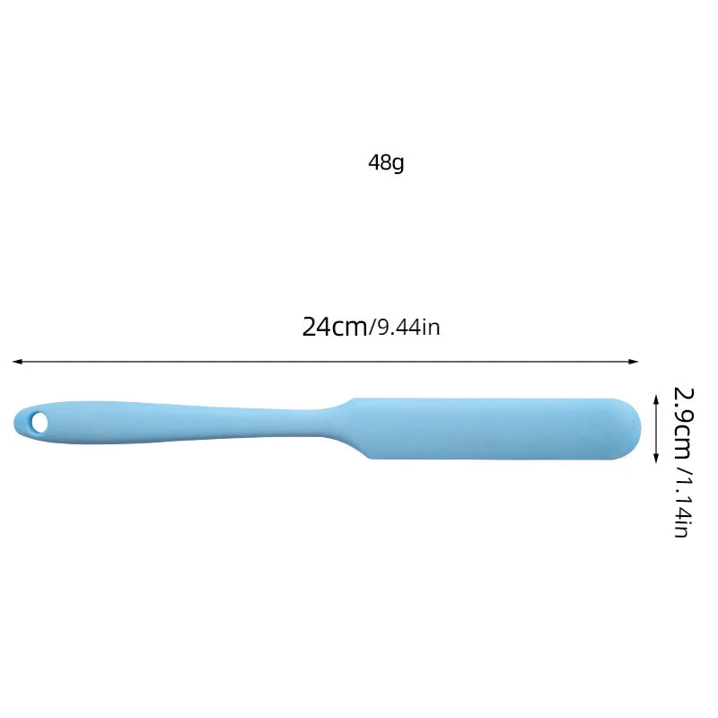 Silicone Cake Cream Scraper Spatulas Heat Resistant Peanut Butter Spatulas Mixing Batter Scraper Nonstick Bread Rubber Knife