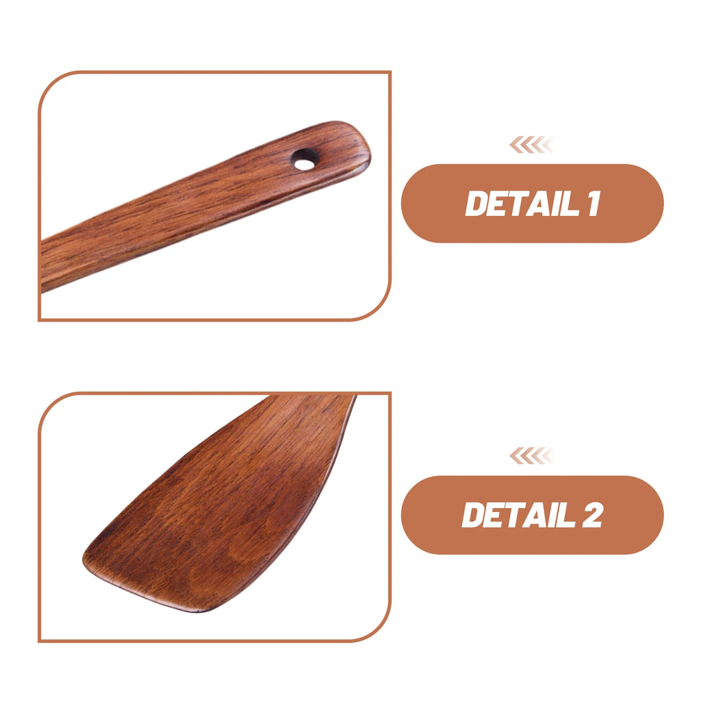 Long Handle Spatula For Cooking Utensil Wood Spatula Turner Kitchen Cooking Utensil Wooden Tool Baking Pastry Spoon Shovel