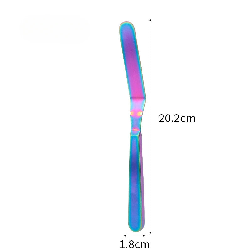 Stainless Steel Cream Spatula Butter Scraper Multiple Color Butter Knife Multiuse Cheese Tool Cake Icing Spatula Kitchen Gadgets