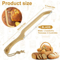 Wooden Bread Bow Knife Baking Baguette Cake Knife Serrated Toast Knife Bread Cutter Bread Cutting Saw Tool Kitchen Accessories