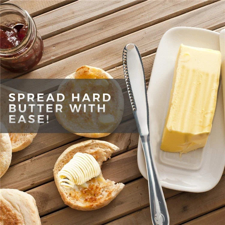 Butter Knife Holes Cheese Dessert Knife Stainless Steel Jam Knife Cutlery Toast Wipe Cream Bread Cheese Cutter Kitchen Tools