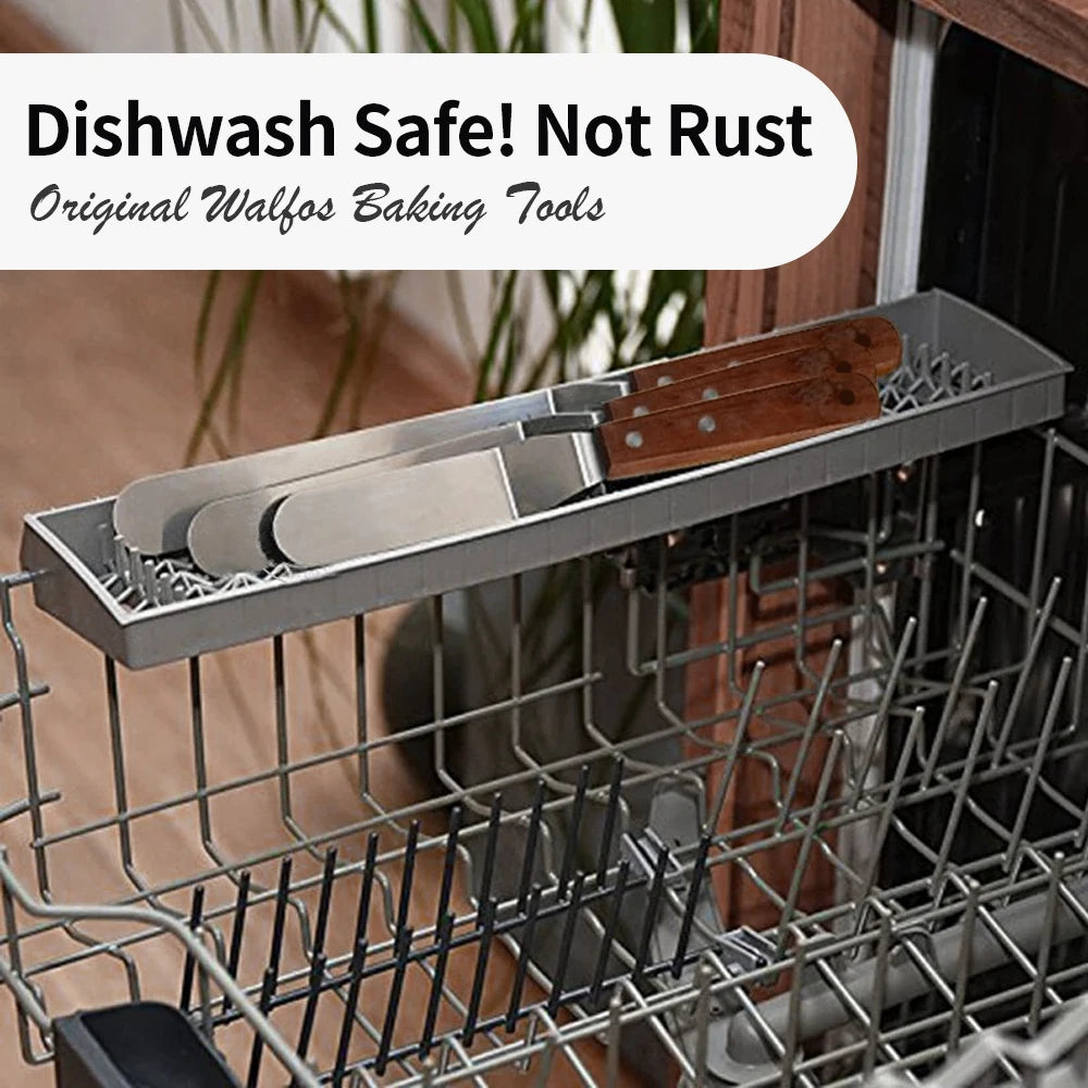 4/6/8/10In Smoother Spatula Cake Knife Stainless Steel With Wood Handle Butter Cream Icing Frosting Kitchen Knife DIY Cake Tools