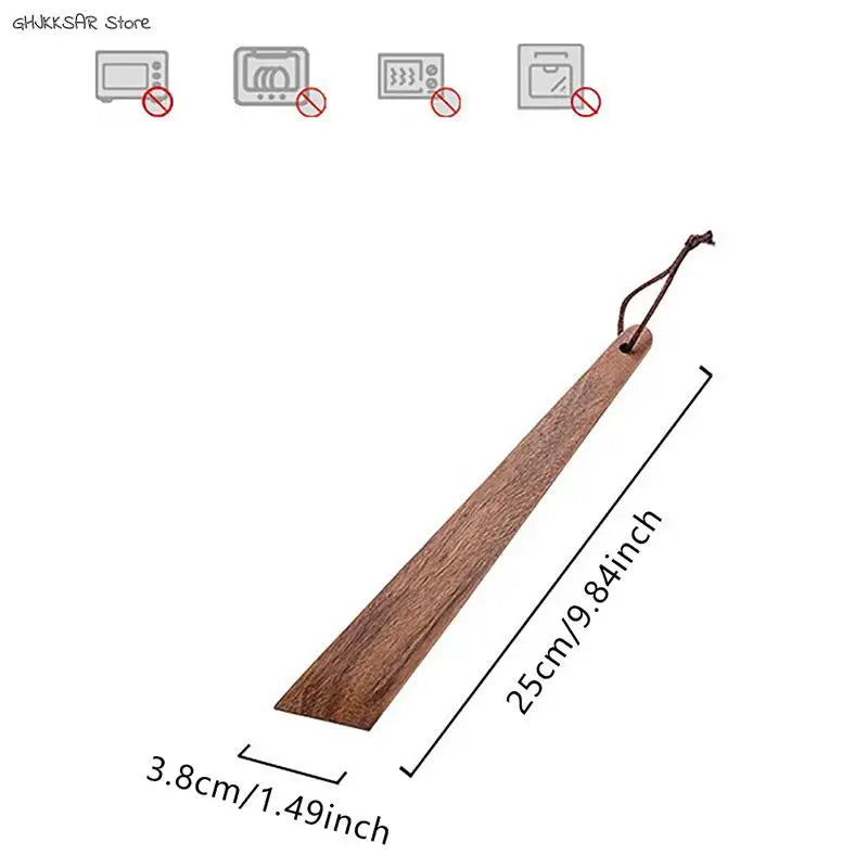 Teak Wood Tableware Spatulas Kitchen Gadgets Triangular Cooking Spatula Portable Outdoor Camping Utensils Scraper