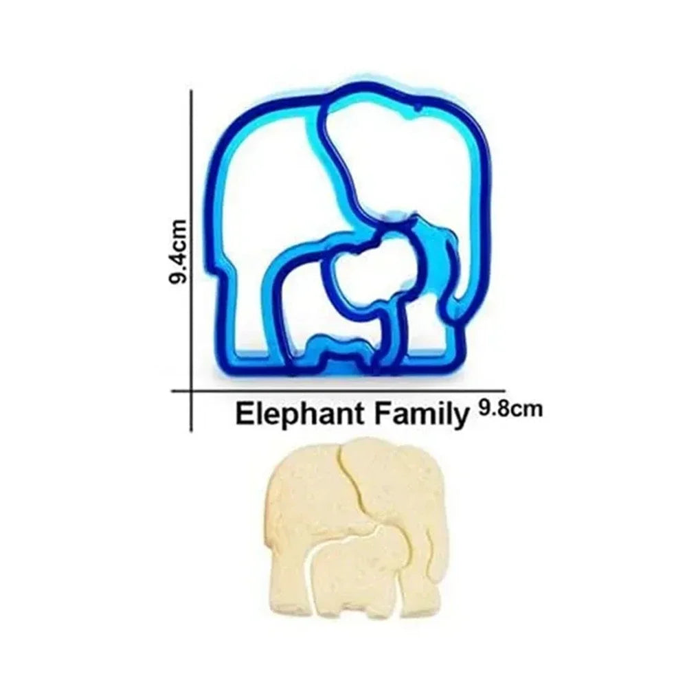 Kids Sandwich Cutter Bread Mold Cartoon Squirrel Sea Dog Bread Knife Sandwich Cutter Sealer for Bento Lunch Boxes Accessories