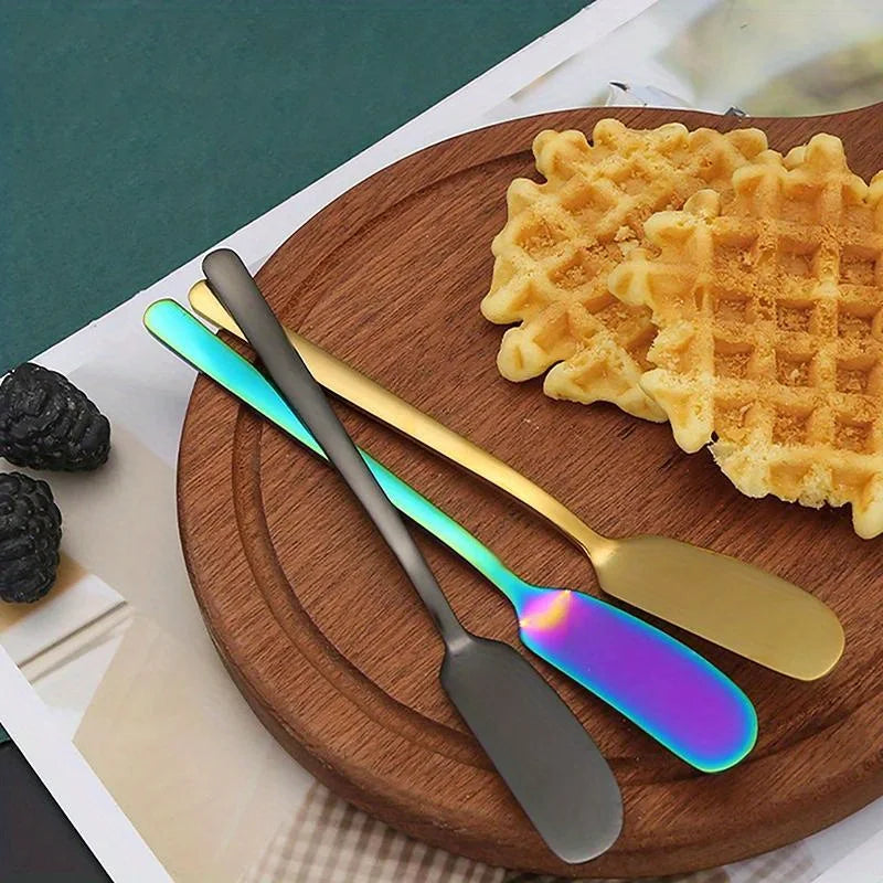 Stainless Steel Butter Knife Cheese Dessert Jam Table-knife Spreaders Breakfast Cutlery Tool Tableware Kitchen Supplies