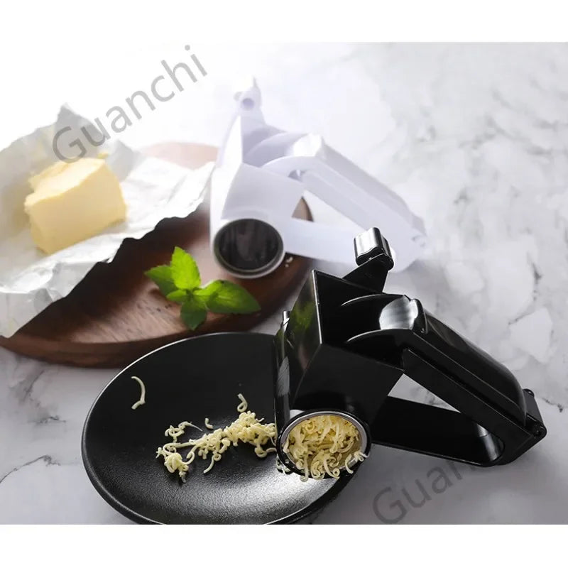 Hand Crank Rotary Cheese Grater GraterMulti-Purpose Cheese Scrubber Cheese Grater Rotary Butter Knife