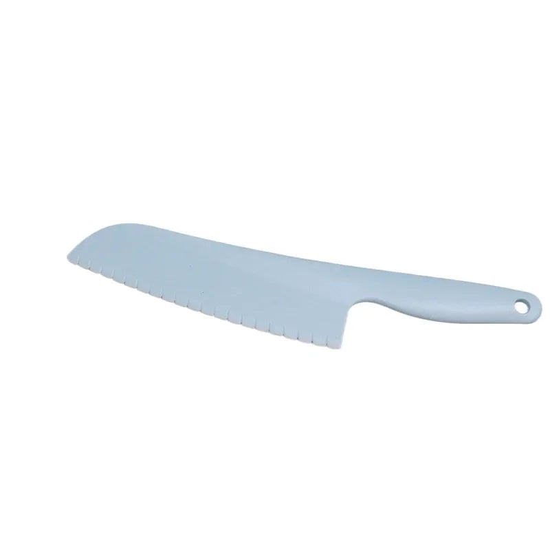 Children's safety plastic fruit cutter cake knife plastic kitchen knife baking tool bread knife