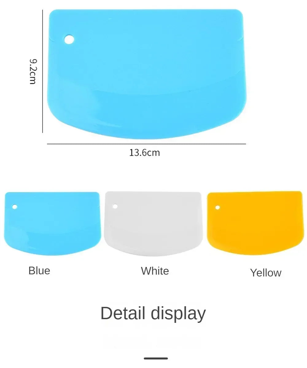 Plastic Dough Weight Cutter Cookie Fondant Bread Pizza Tools Spatula for Cake Butter Scraper Pastry and Bakery Kitchen Utensils