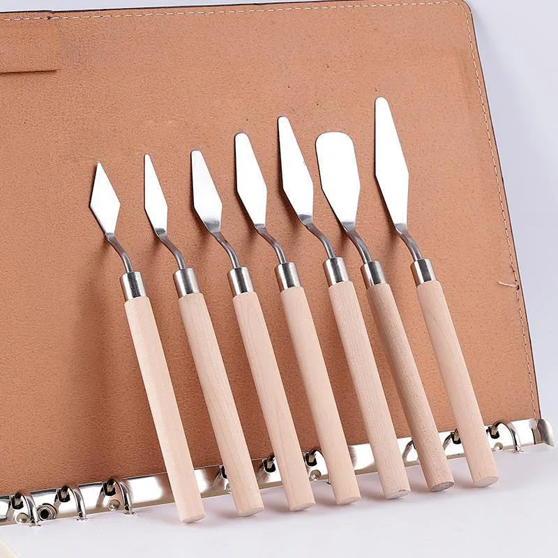 Stainless Steel Fondant Cake Spatula Cream Mixing Scraper Oil Painting Shovel Baking Pastry Tools Kitchen Accessories