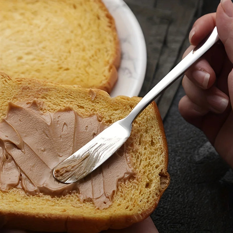 2 pieces, butter knife, stainless steel butter knife, cheese spreader, kitchen butter shovel, multifunctional butter shovel