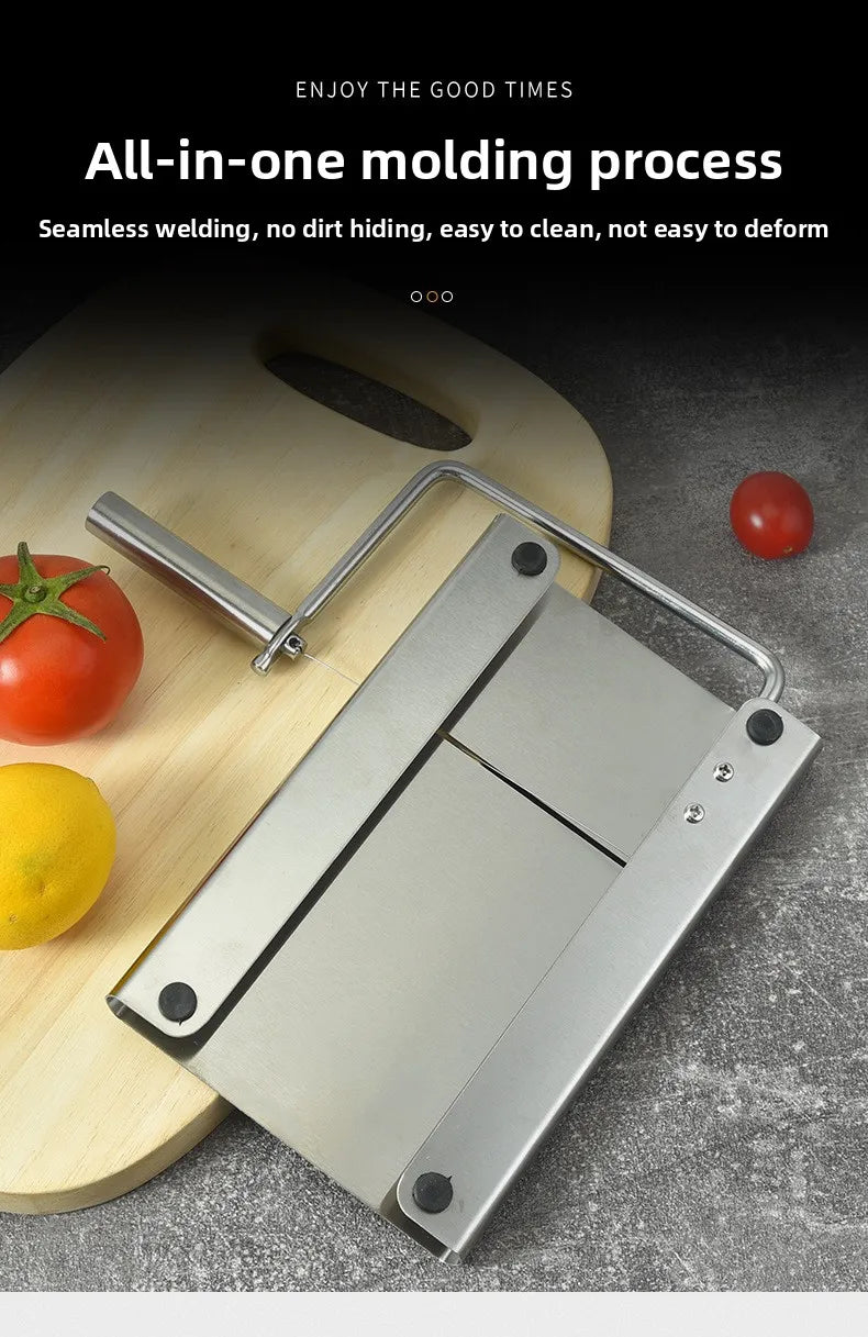 Stainless steel cheese slicer with scale kitchen butter knife for home cheese slicer ham cheese slicer