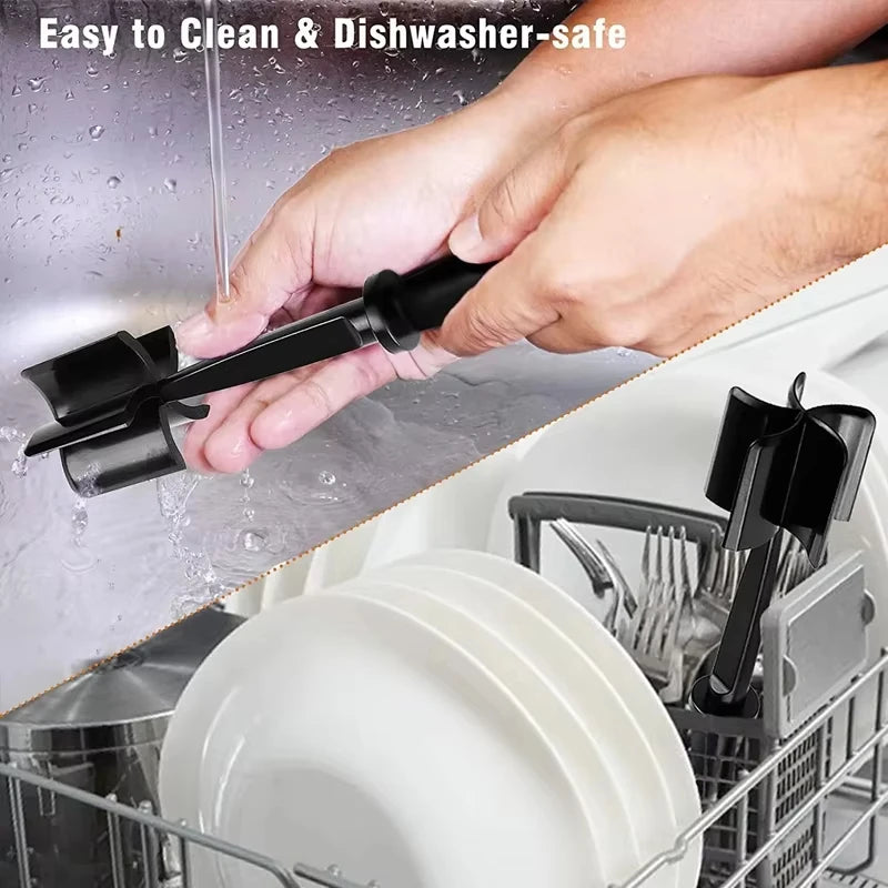 Kitchen Meat Chopper Ground Beef Masher Mixing, Grinding and Pounding Spatula Meat Scraper for Mincing Meat