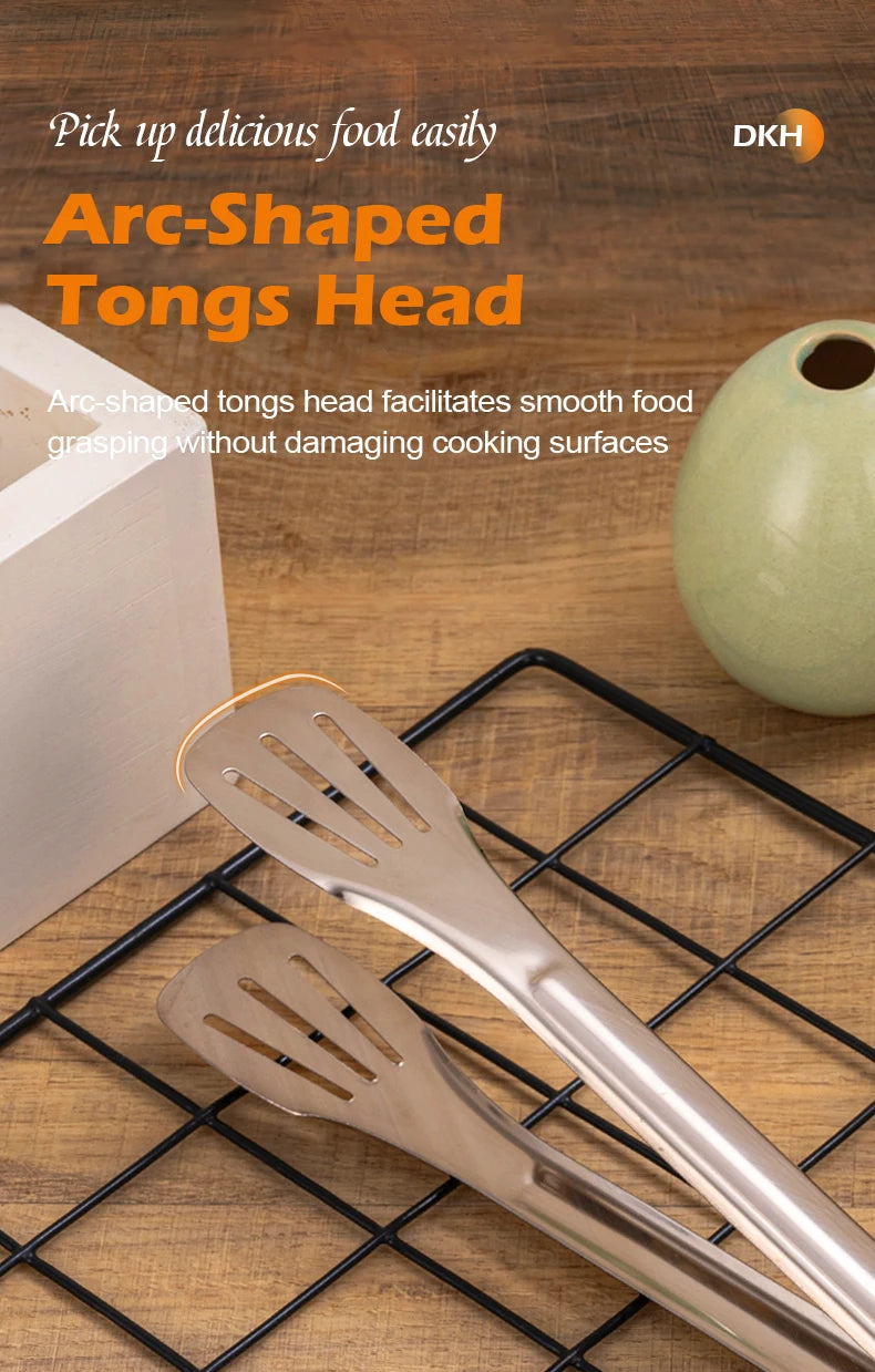 MTM Stainless Steel Tongs For Buffet Cooking Tools Steak Grilling Bread Tong Pastries And Meat Grilling Tongs