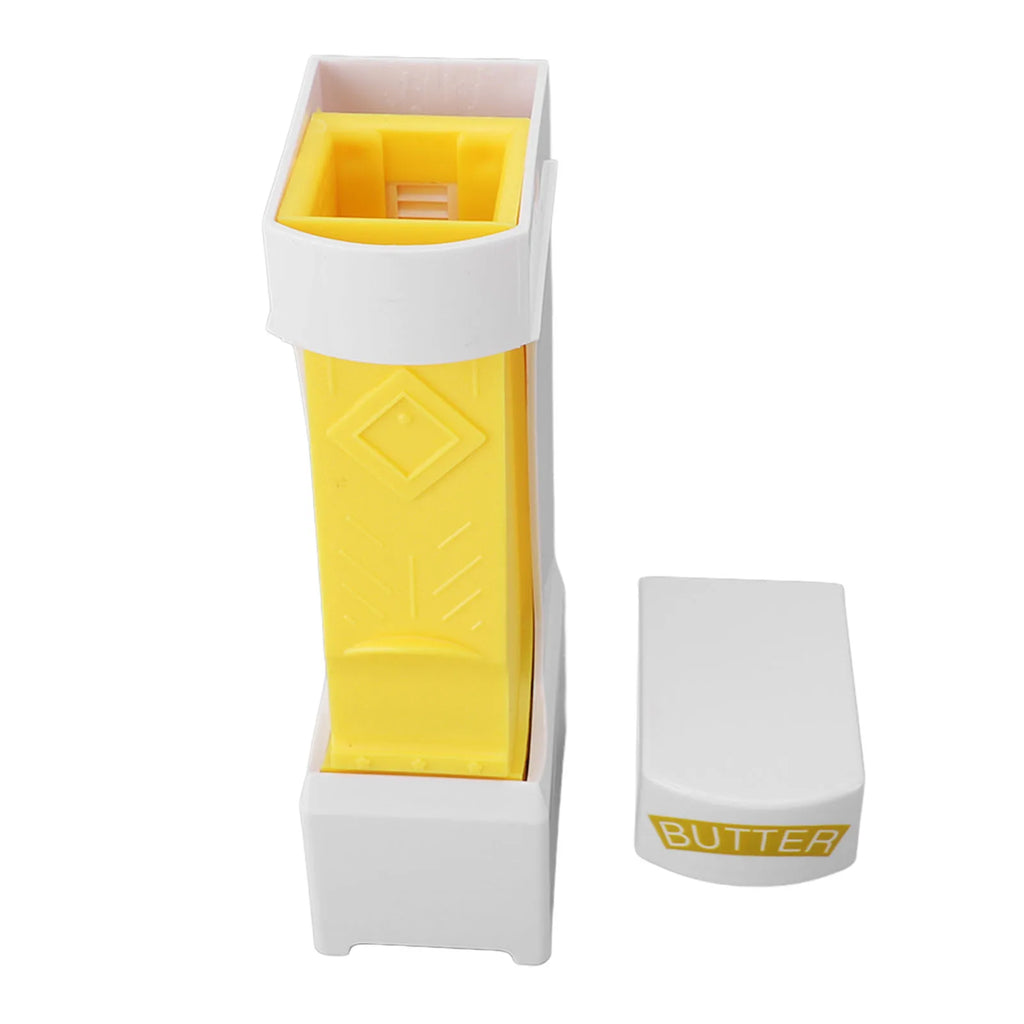 Stick Butter Cutter ABS One Click Butter Cheese Dispenser with Stainless Steel Blade for Making Breads Cakes Butter Cutting Tool