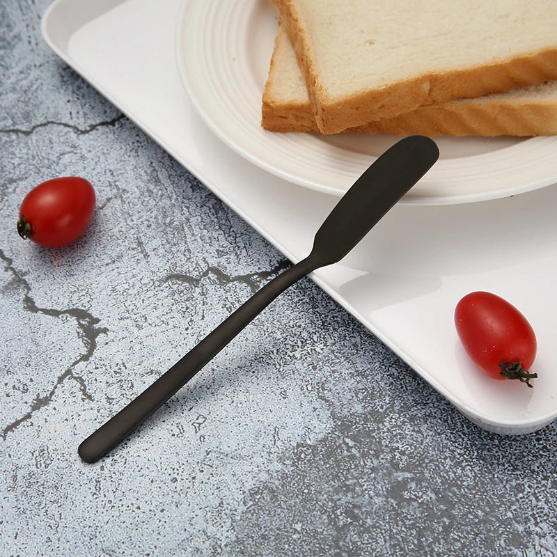 Western Stainless Steel Butter Knife Cheese Spatula Bread Cream Jam Spreaders for Cake Jelly Pastry Tools Baking Utensils