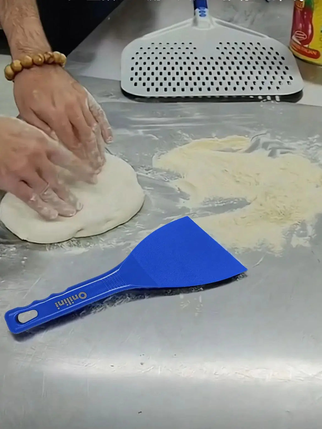 Pizzathome Flexible Scraper Anti-heat Shockproof Spatula Food Grade Non-Stick Scratch Resistant Dough Cutter Flexibility Scraper