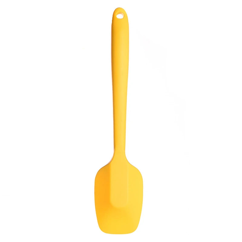 LMETJMA 28cm Silicone Spatulas Heat Resistant Spoon Spatula Non-Stick Spoonula Flexible Scrapers Baking Mixing Tool JT20