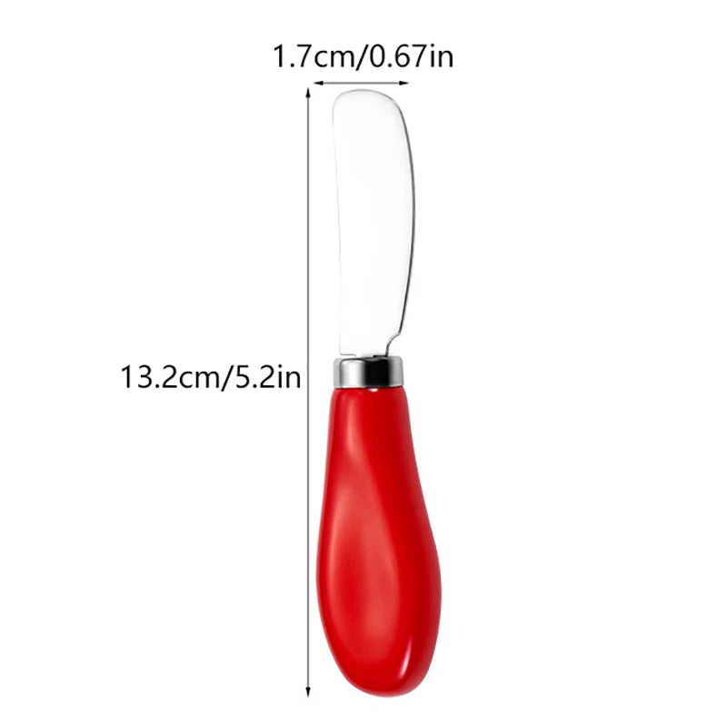 Stainless Steel Cheese Knife Ceramic Handle Butter Knife For Butter Bread Jam Cream Spatula Baking Cake Scraper