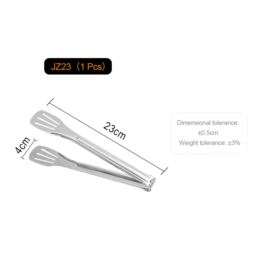 MTM Stainless Steel Tongs For Buffet Cooking Tools Steak Grilling Bread Tong Pastries And Meat Grilling Tongs